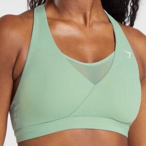 Gymshark Crossover Sports Bra. Desert Sage Green. NWOT
